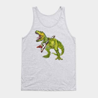 T-Rex Guitarist Tank Top